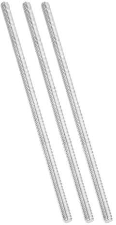 PATIKIL 3/8-16 UNC Varilla Roscada de Acero Inoxidable 304, 3pcs Espárragos de Barra de Varilla Completamente Roscados Rosca Derecha Pernos Prisioneros para Abrazaderas, 254mm Largo