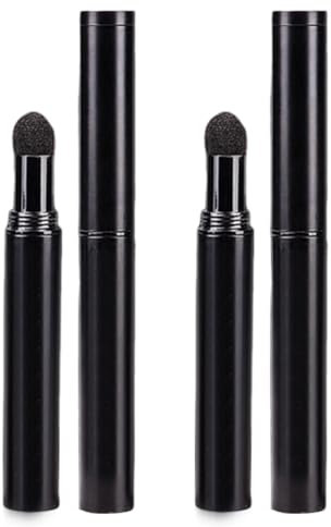 2 Pièces Retouche racines cheveux Poudre de Racine de Cheveux, Hair Root Concealer, Hairline Shadow Cover Up Powder Utilisation, hommes de cheveux de femmes pour la ligne des cheveux (Noir brun)