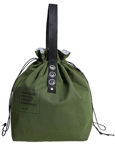 Hemlosk Bolsa Térmica Porta Alimentos PequeñA Bolsa Comida Trabajo, Nevera Portatil, Termica Porta Alimentos Pequeña, Merienda Infantil para Playa Picnic Camping Barbacoa