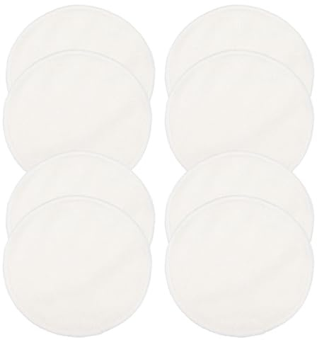 DECHOUS Washable Nursing Pads Reusable Cotton Breast Pads for Women 8 Pcs Comfortable and Breathable Breastfeeding Mom Postpartum Maternity Breastfeeding Accessories