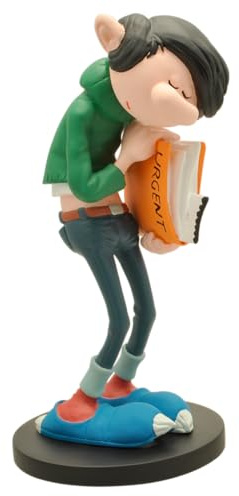 Plastoy Gaston Lagaffe Figurine Gaston Dossier Urgent - Résine - 17 cm