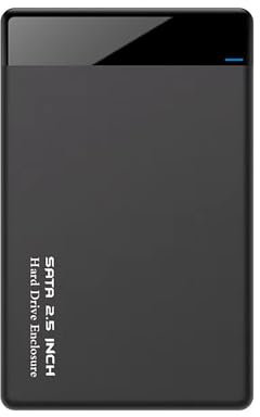 Pjp Electronics High speed USB 3.0 Hard Drive Enclosure for 2.5 Inch SATA, Laptop Hard Drive Caddy, USB 3.0 hard drive Case (Black)