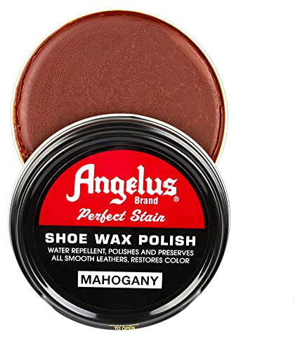 Angelus Perfect Stain Shoe Wax Polish, 2.6oz (Mahogany)