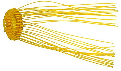 Mondial Extincteur - Lot de 300 Scellés de sécurité jaunes en Polypropylène, Sécurité, Simple, 160 mm x 6 cm, Portrait, SIGNAGE, Montage sur table