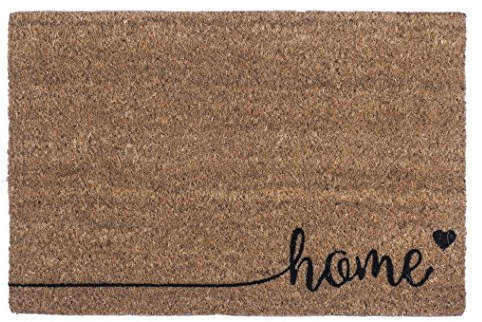 Entryways Geeignet für Ihr Heim rutschfeste Coir-Fußmatte, Braun, 40 x 60 x 1.5 cm