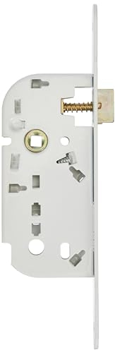 Bricard 2678 Serrure à encastrer axe 40 mm pour Porte de Salon, Cuisine, sans Clé, coloris Blanc