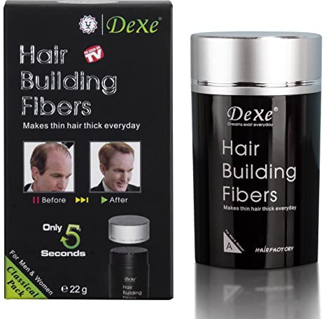 Dexe Hair Building Fibers 22g, light brown