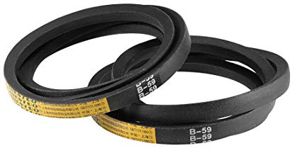 uxcell B59 V-Belts 59 Pitch Length, B-Section Rubber Drive Belt 2pcs