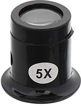 Shiwaki 5X Watchmaker Loupe,Magnifying Glass Engravings Magnifying Glass for Watch Jewellery Diamonds,Coins,Engravings Magnifying