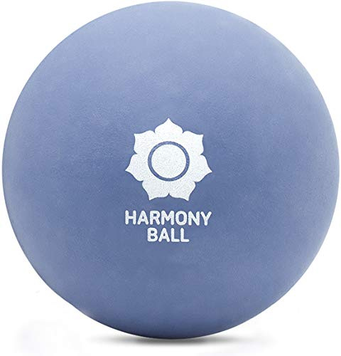 1 balle de massage de 9 cm en caoutchouc naturel, agréablement souple, parfaite pour les fascias et l'auto-massage (9 cm, violet)