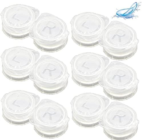 Stakee Caso De Lentes De Contacto 6 Piezas Accesorios De Viaje De Pastel De Lente De Contacto para Gafas para Lentes De Contacto para Lente.