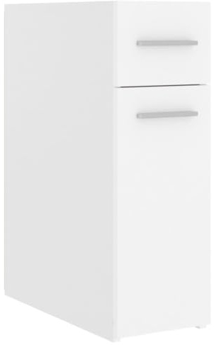 vidaXL Apothecary Cabinet Home Bedroom Living Room Accessories Furniture Lockers Storage Cabinet Home Organiser Set White Engineered Wood