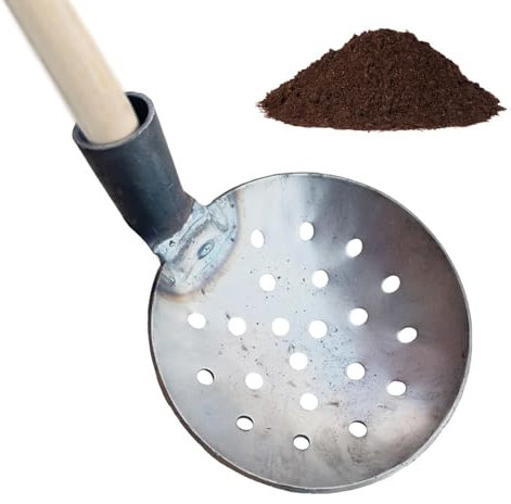 Cuchara de alcantarillado, Cuchara para herramientas para tanques sépticos, Cuchara de alcantarillado con pala de barro, Herramienta removedora de lodos de Metal, pala para estiércol redondeada para u