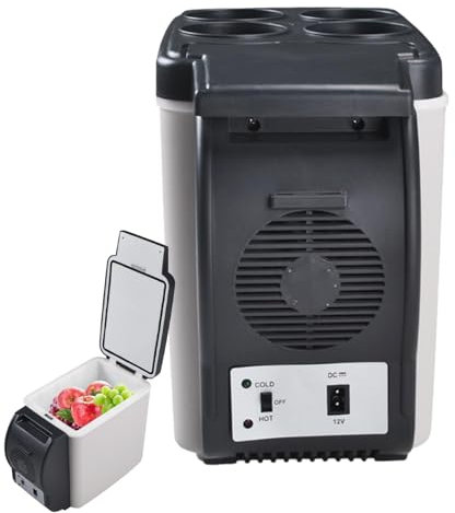 Glacière électrique pour voiture,réfrigérateur pour voiture | Glacière de camping 12 volts,Réfrigérateur de voiture électrique 6l, refroidisseur et réchauffeur, congélateur de Camping Compact et Porta