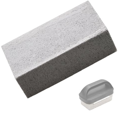 Yhsioaklo Bloc De Nettoyage en Pierre De Grille, Épurateur De Pompes, Nettoyant pour Top Non Grattée, Outil De pour Enlever La Graisse, Saisons pour Résidus De Ri