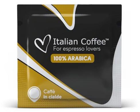 Italian Coffee 100 Cialde Caffè ESE 44 mm (100 unità (Confezione da 1), Gold Arabica)