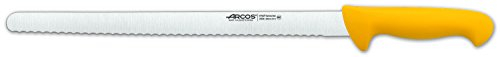 Arcos Serie 2900 - Coltello Pasticceria Coltello Torta - Lama Acciaio Inossidabile Nitrum 350 mm - Manico Polipropilene Colore Giallo