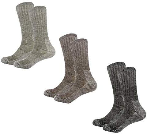 Vihir 3 Paires Chaussettes en Laine pour Homme Femme Chaudes dans Les Sports de Plein Air 37-42, 41-46