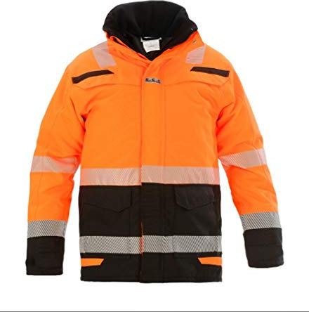 Hydrowear 072395OB Utah Winter-Parka Orange/Schwarz Größe L