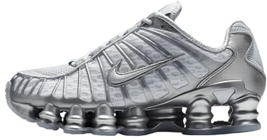 Nike W Shox Tl, Damen Leichtathletikschuhe, Mehrfarbig (Pure Platinum/Chrome 3), 40 EU