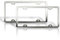 OMAC Kennzeichenhalter Nummernschildhalter Satz Chrom Edelstahl US Modell 2X
