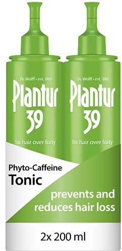 Plantur 39 Caffeine Tonic Prevents and Reduces Hair Loss 2x 200ml | Support Hair Growth and Hair Thickening | Women Hair Care Made in Germany