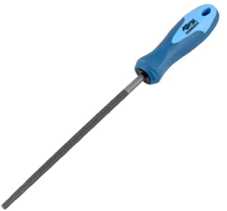 Ferrestock FSKLRE004 Lima Redonda Entrefina Multiusos 100mm, para desgaste y afinado de metal, hierro, fabricado en acero al carbono HRC 62-67