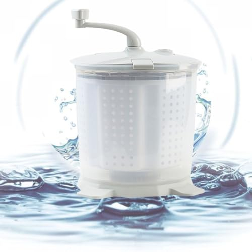 2in1 Mini Waschmaschine Mit Ablaufkorb 40x33cm Kleine Tragbare Wäscheschleuder Für Socken Unterwäsche Babykleidung Reisen Tourenwagen Wohnheim