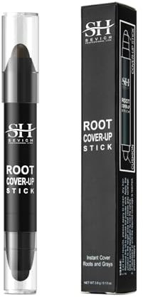 Sevich Root Cover Up Stick – Sofortige Grauhaarabdeckung, Ansatz-Ausbesserung, natürlicher Concealer für Haaransatz, Wurzeln und Seiten für Damen und Herren, pflanzlich, 48H Make-up, Dunkelbraun