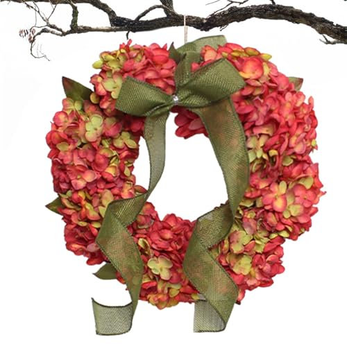 Xinhuju Couronne d'automne, Porte d'entrée Fait à la Main Couronne de Ferme d'automne - Farmhouse Rustic Wreath Decor for Automne Halloween Thanksgiving Day