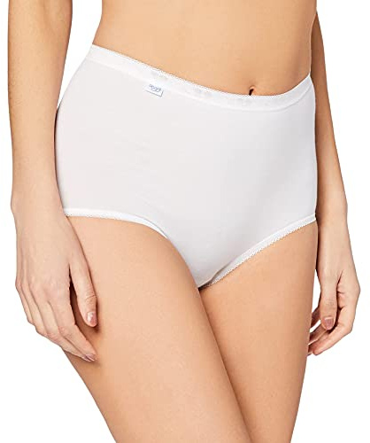 Sloggi Basic+ Maxi 4P, Culotte Taille Haute Femme, Blanc (White 0003), 48 (Taille Fabricant: 46) Lot de 4