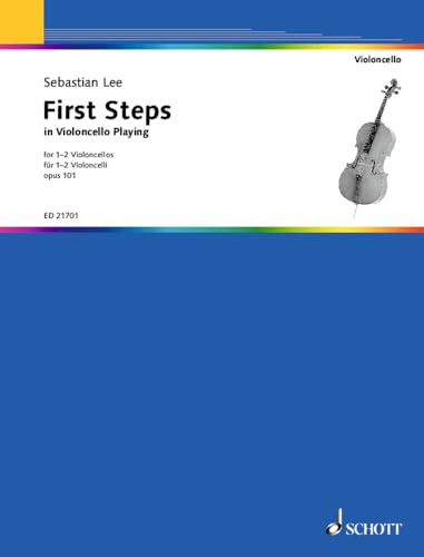 First Steps in Violoncello Playing: op. 101. 1-2 cellos. Partition d'exécution.