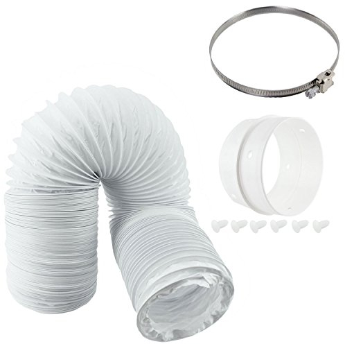 SPARES2GO Vent Hose & Extension Ring Kit for Hoover Vented Tumble Dryer (4 / 100mm Diameter)