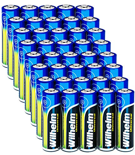 Wilhelm Universal Batterien AA Mignon AAA Mikro 9V Block (AA Mignon, 40)
