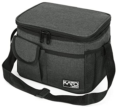 Kato Tirrinia Faltbar Klein Kühltasche 8L(15 Dosen), Arbeit Lunchtasche Isoliertasche für Unterwegs Auto Picknick Strand, Mini Essen Thermotasche Lunchbag Lunchbox Tasche für Herren Damen Kinder,