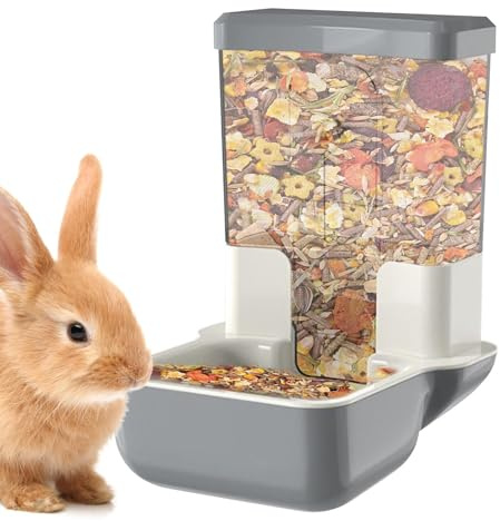Food Dispenser, Automatic Food Bowl for Chinchillas | Large Capacity Storage Bowl for Parrots Ferrets Pigeons Hedgehogs
