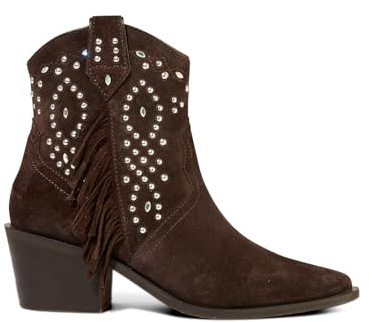 Joe Browns Women's Embellished Brown Suede BootsAnkle Boot