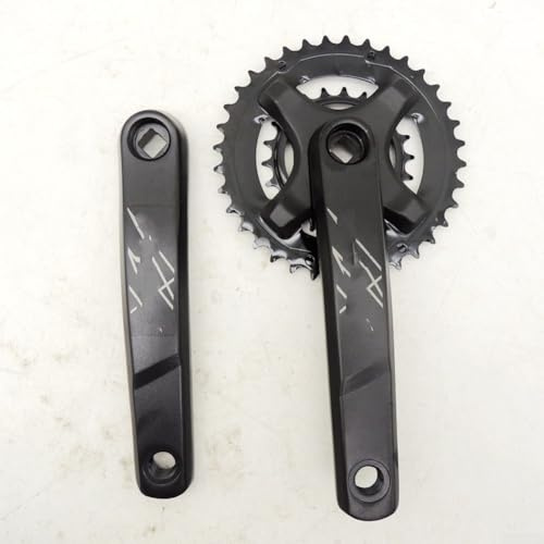 Yelvera 36/22T 175mm Mountain Bike Chainring Crankset With Aluminum Crank Arms And Steel Chainring Compatible With 8 Speed And 9 Speed Systems
