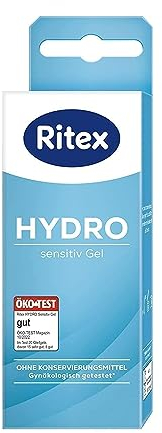Ritex HYDRO GEL, Sensitiv Gleitgel wasserbasiert, 06149200000 Transparent, 50 ml