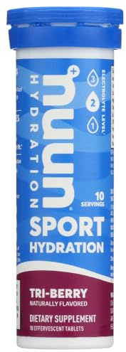 Nuun Active: Tri-Berry Electrolyte Enhanced Drink Tablets (6-Pack of 10 Tablets)