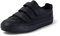 Kickers Unisex Tovni Triple Strap Shoes | Smart Everyday School Look | Hook & Loop Fastening, Cushioned for All-Day Wear, Black, 9 UK