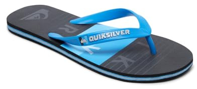 Quiksilver Herren Molokai Word Block - Chanclas Hombre Chanclas Chanclas, Azul Negro Azul, 41 EU