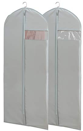 Dress Bags for Gowns Long, 65'' Long Dress Clear Garment Bag(Set of 2, 23.3'' X 65'')