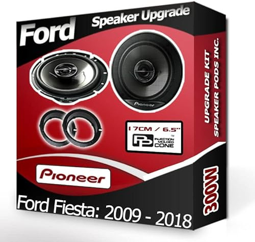 Fiesta Speaker upgrade Front Door Pioneer car speakers 6.5 17cm 300W