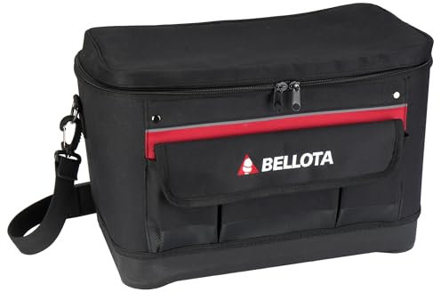 BELLOTA BN45P Werkzeugtasche mit flachem Deckel, 44 x 26 x 25 cm, Polyester