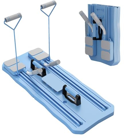 Sionhiuo Kompakter Pilates Reformer, Faltbares Pilates Brett Für Heimtraining, 2024 Neues Tragbares Faltbares Ab Trainingsgerät, Multifunktionales Übungsbrett