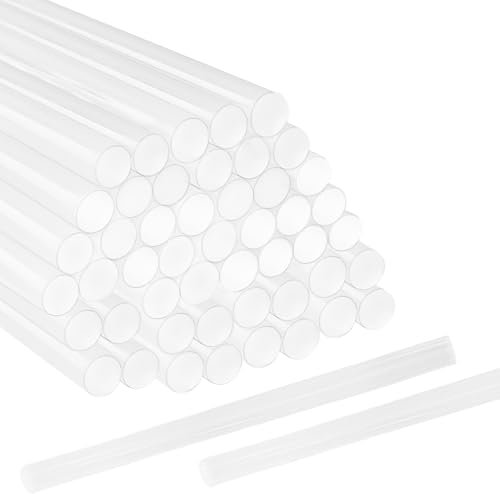 Xpieoyrm 50 Bâtons de Colle Chaude Ø11 x 200 mm, Colle Transparent Séchage Rapide pour Pistolet à Colle, forte adhérence et d'un séchage rapide, pour toutes vos créations DIY, décoration, réparations