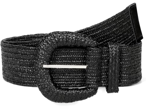 VONMELLI Cintura Elastica in Paglia Intrecciata per Donna Cinghie Elastiche per Abito Moda Cintura in Vita Boho Cinghie Da Donna in Rafia Di Rattan