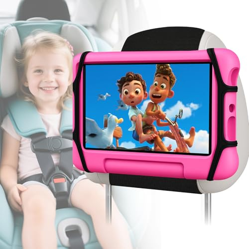 URAQT Supporto Tablet Poggiatesta Auto, Porta Tablet Auto Universale, Supporto Tablets Silicone Supportos Poggiatesta Autos, per iPad mini/Air/Pro da 7-11 pollici, Switch, Galaxy Tabs, iPhone