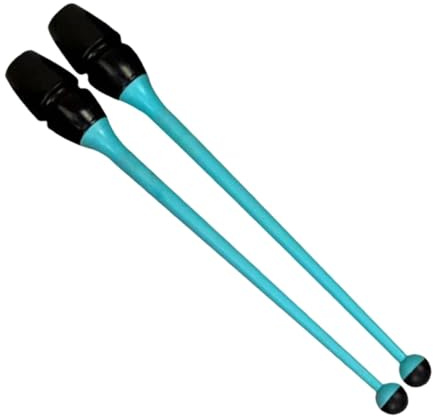 MotiveTech 2 Barres de Gymnastique Rythmique Connectables, 36 Cm de Long, Équipement d'Entraînement de Gymnastique en Caoutchouc et PP, Accessoire d'Entraînement Polyvalent pour Enfants et Adultes